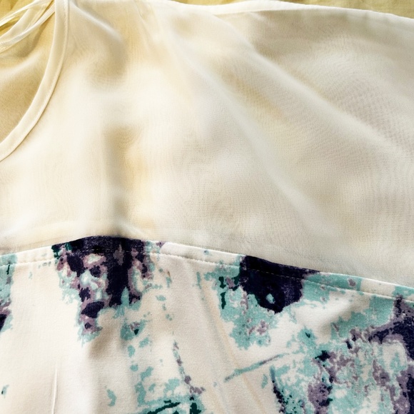 NEW PHOTOS! TOP, KIMONO STYLE, WINTER WHITE/DARK PURPLE, SIZE 4X, PRINTED, - Picture 10 of 15